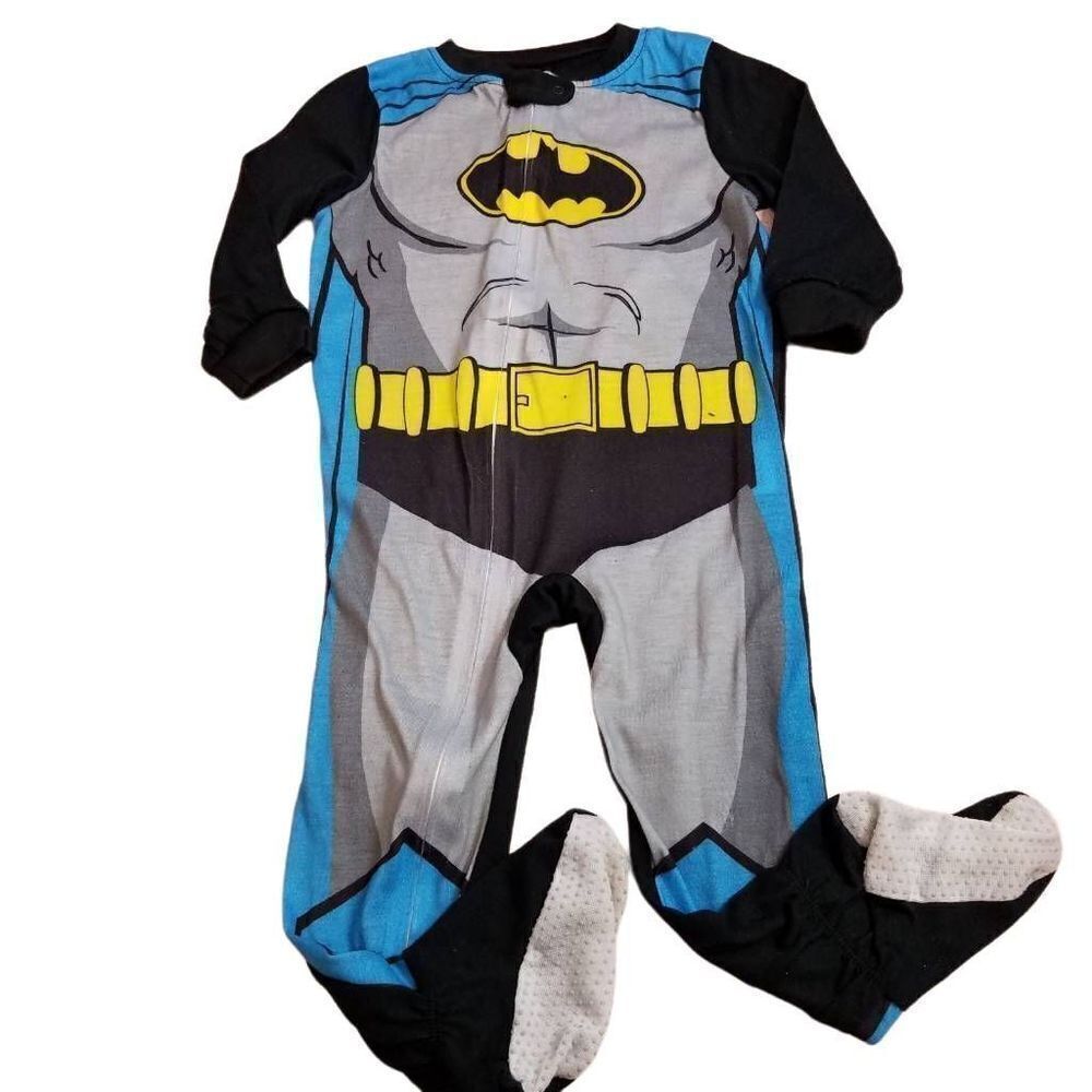 Batman footed pajamas 24 months